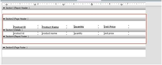 Crystal Report Page Details